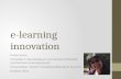 Elearning innovation  - Presentation at the Vocational Education Summit
