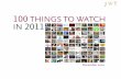 100 Things to Watch in 2011 from JWT