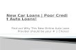 New car loans | Poor credit auto loans online