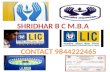 Lic new money back plan 821 contact 9844222465 shridhar b c m.b.a hassan