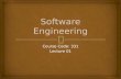 Software Engineering - Lecture 01