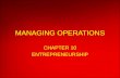 Chapter 10 managing operations