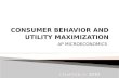 Chapter 21 consumer behavior and utility maximization