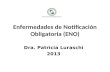 Enfermedades de Notificación Obligatoria (ENO) Dra. Patricia Luraschi 2013.
