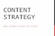 Content Strategy for Small Business