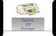 Information Technology Types of printer