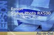 Epson Stylus Photo RX500. Un centro fotográfico en su hogar Una solución fácil y asequible para todas sus necesidades de impresión. Epson Stylus Photo.