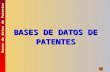 BASES DE DATOS DE PATENTES Bases de datos de Patentes.