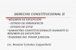 DERECHO CONSTITUCIONAL II RÉGIMEN DE EXCEPCIÓN - ESTADO DE EMERGENCIA - ESTADO DE SITIO GARANTÍAS CONSTITUCIONALES DURANTE EL RÉGIMEN DE EXCEPCIÓN ESQUEMA.