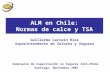 ALM en Chile: Normas de calce y TSA Seminario de Capacitación en Seguros IAIS-ASSAL Santiago, Noviembre 2007 Guillermo Larraín Ríos Superintendente de.