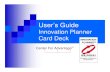 Innovation Planner Card Deck User Guide