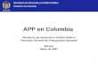 Ministerio de Hacienda y Crédito Público República de Colombia APP en Colombia Ministerio de Hacienda y Crédito Público Dirección General de Presupuesto.