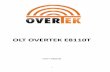 Manual OLT OverTek E8110T