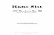 Hans Sitt - 100 Etudes Op.32 Book1 (Violin)
