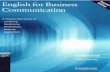 English for Business Communication Teacher's Book