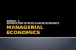 Managerial Economics - Module 1