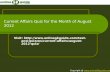 Current Affairs Quiz for the Month of August 2012 Visit:  quizzes/current-affairs/august-2012-quiz