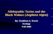 Allelopathic Toxins and the Black Walnut( Juglans nigra) Allelopathic Toxins and the Black Walnut ( Juglans nigra) By: Kathleen A. Travis Ecology Fall.
