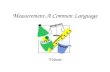 Measurement-A Common Language Volume Volume / Volumen.
