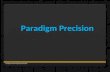 Paradigm Precision Paradigm Precision Proprietary Information.