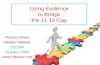 Using Evidence to Bridge the 12-13 Gap Patricia Owen Megan Oakleaf OELMA October 2008 .