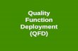 Quality Function Deployment (QFD). Outline Introduction QFD Team Benefits Of QFD Voice Of The Customer House Of Quality Building A House Of Quality QFD.