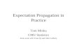 Expectation Propagation in Practice Tom Minka CMU Statistics Joint work with Yuan Qi and John Lafferty.