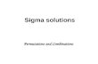 Sigma solutions Permutations and Combinations. Ex. 8.02 Page 154.