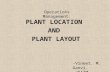 Plant Location and Plant Design