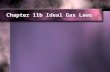 Chapter 11b Ideal Gas Laws Chapter 11b Ideal Gas Laws.