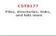 CST8177 Files, directories, links, and lots more.