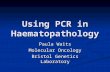 Using PCR in Haematopathology Paula Waits Molecular Oncology Bristol Genetics Laboratory.