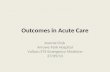 Outcomes in Acute Care Journal Club Arrowe Park Hospital Valluru ST4 Emergency Medicine 27/09/13.