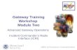 Office of Emergency Communications Gateway Training Workshop Module Two Advanced Gateway Operations Incident Commanders Radio Interface (ICRI)