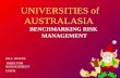 UNIVERSITIES of AUSTRALASIA BENCHMARKING RISK MANAGEMENT BILL DUNNE DIRECTOR RISK MANAGEMENT UNSW.