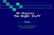 AP Physics The Right Stuff Units and Process Linda Summitt.