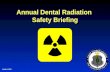 Annual Dental Radiation Safety Briefing Updated 10/04.