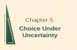 Chapter 5 Choice Under Uncertainty. Chapter 5Slide 2 Topics to be Discussed Describing Risk Preferences Toward Risk Reducing Risk The Demand for Risky.