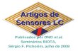 Artigos de Sensores LC Publicados por ONG et al. Seminários BIOTA, Sérgio F. Pichorim, julho de 2008.
