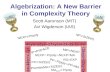 Algebrization: A New Barrier in Complexity Theory Scott Aaronson (MIT) Avi Wigderson (IAS) 4xyw-12yz+17xyzw-2x-2y-2z-2w IP=PSPACE MA EXP P/poly MIP=NEXP
