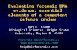 Evaluating forensic DNA evidence: essential elements of a competent defense review Forensic Bioinformatics () help@bioforensics.com.