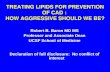 TREATING LIPIDS FOR PREVENTION OF CAD : HOW AGGRESSIVE SHOULD WE BE? Robert B. Baron MD MS Professor and Associate Dean UCSF School of Medicine Declaration.