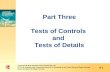 Part Three Tests of Controls and Tests of Details 9-1 Copyright 2010 McGraw-Hill Australia Pty Ltd PPTs t/a Auditing and Assurance Services in Australia.