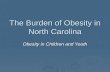 The Burden of Obesity in North Carolina Obesity in Children and Youth.