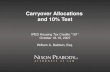 Carryover Allocations and 10% Test IPED Housing Tax Credits 101 October 18-19, 2007 William A. Baldwin, Esq.