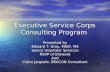 Executive Service Corps Consulting Program Presented by Edward T. Gray, MSW, MS Senior Volunteer Services RSVP of Broward And Claire Jargiello, BEACON.