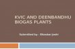 KVIC and Deenbandhu Biogas Plants