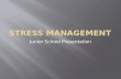 Stress Management-School Mini Project
