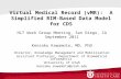 Virtual Medical Record (vMR): A Simplified RIM-Based Data Model for CDS HL7 Work Group Meeting, San Diego, CA September 2011 Kensaku Kawamoto, MD, PhD.
