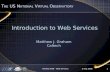 8 Sep 2008NVOSS 2008 - Web Services1 T HE US N ATIONAL V IRTUAL O BSERVATORY Introduction to Web Services Matthew J. Graham Caltech.